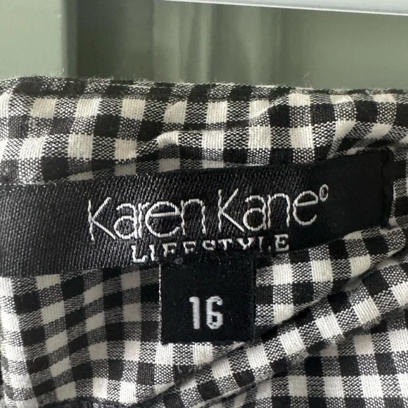 Karen Kane Gingham Skirt with Embroidered  Accents - Picture 3 of 6